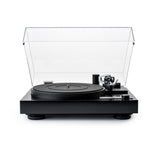 Dual CS-718Q manual turntable in Satin Black, front view