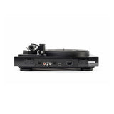 Dual CS-718Q manual turntable in Satin Black, rear view