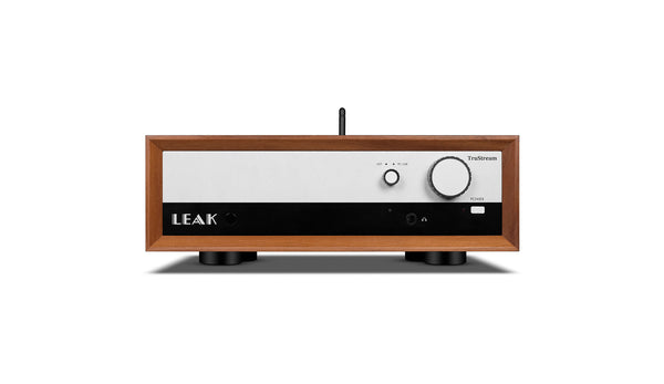 LEAK TruStream Audio Streamer – Walnut – front view