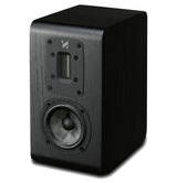 Quad S-1 Bookshelf Loudspeakers – Black – side view