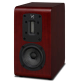Quad S-1 Bookshelf Loudspeakers – Mahogany – side view