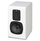 Quad S-2 Bookshelf Loudspeakers – White – side view