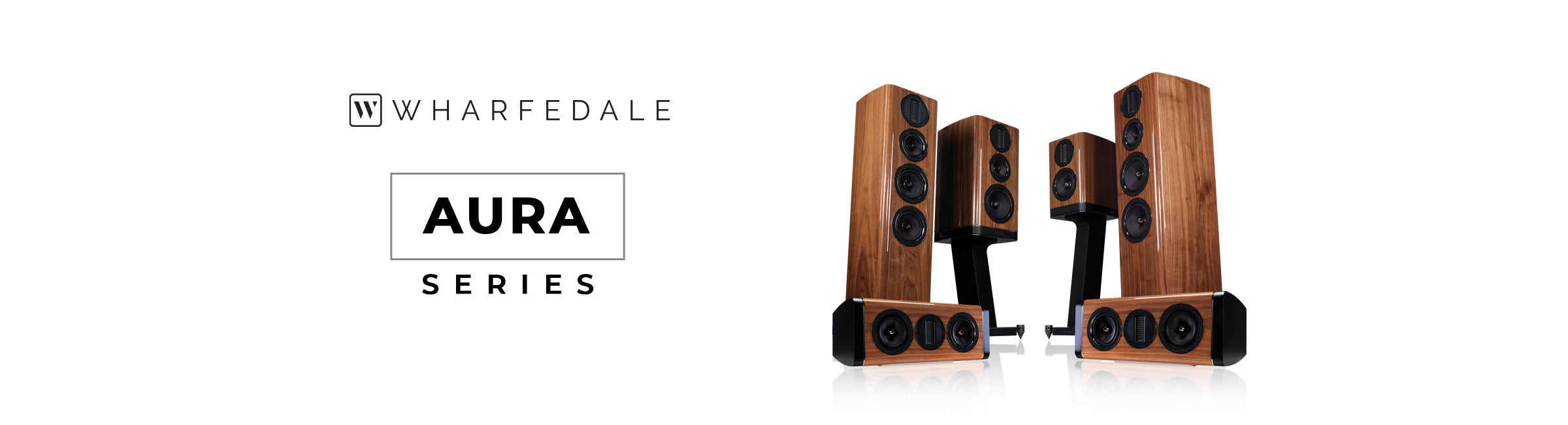 “Wharfedale Aura Series — high‑end loudspeakers featuring AMT high‑frequency drivers, precision‑built cabinets, and tuned crossovers for exceptional clarity, detail, and immersive performance in music and home cinema.”