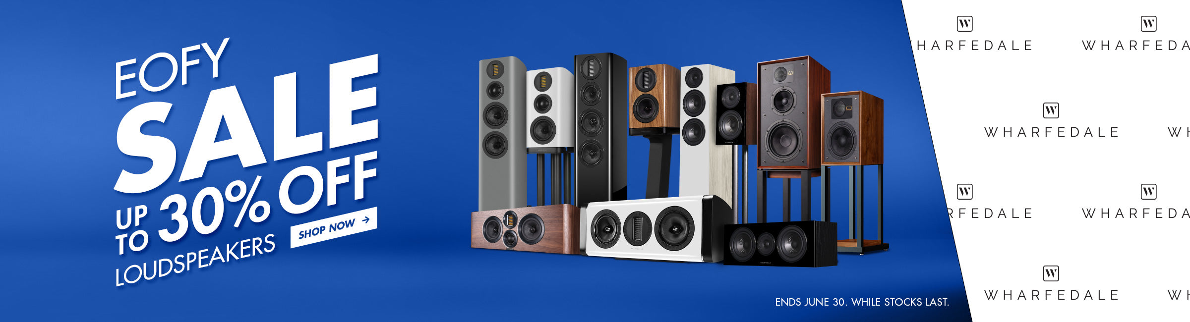 Wharfedale EOFY Sale — Up to 30% Off Aura, EVO5, Diamond 12 & Heritage Series