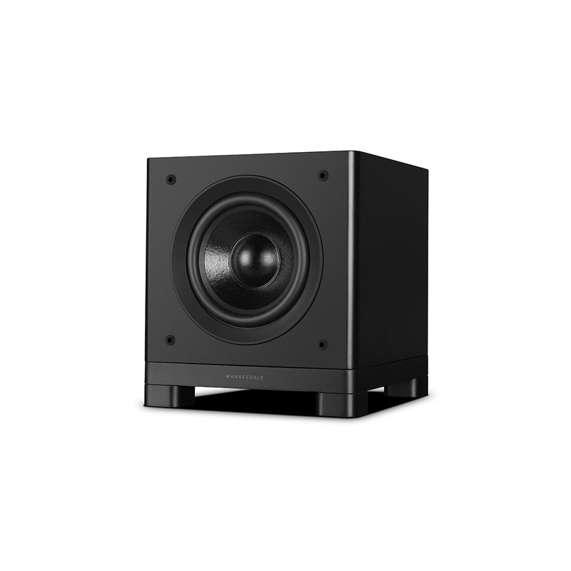Wharfedale NOVA 8 subwoofer in matte black, view 1