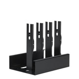 Sonos Amp x 4 Dock in black is an easy, intelligent, elegant smart home and Sonos architectural solution from Mountson Australia. Empty rack view. 