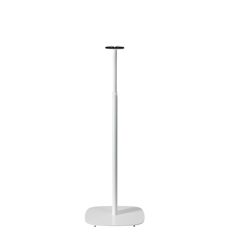 Premium white adjustable floorstand for Sonos ONE, One SL from Mountson Australia. An elegant, versatile home theatre & audio solution available with flat-rate shipping Australia wide.