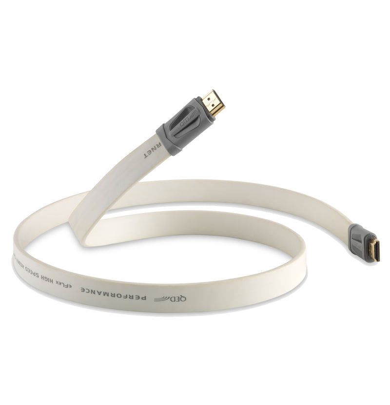 QED Performance e-Flex HDMI Cable - White