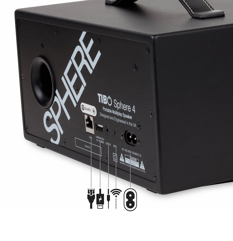 TIBO Sphere 4 Portable Bluetooth and Wi-Fi Speaker